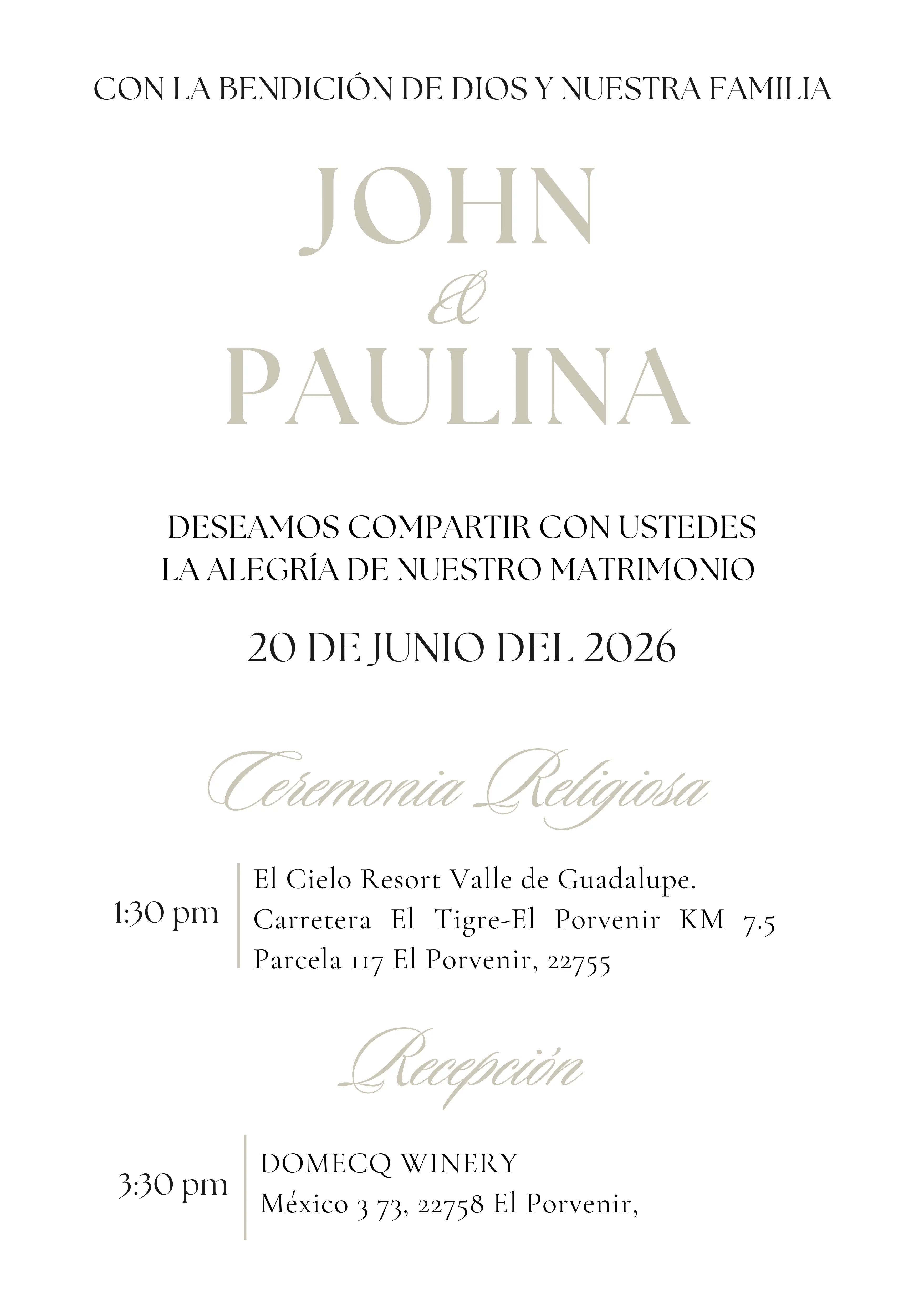 Invitación